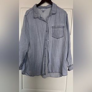 Oversized chambray shirt